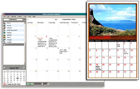 Web Calendar Pad screenshot